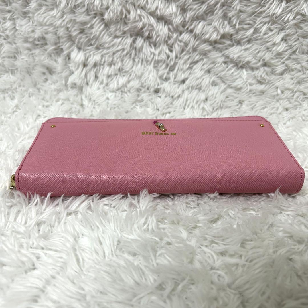 未使用✨　MARY QUANT マリークワント　長財布　ラウンドジップ　ピンク