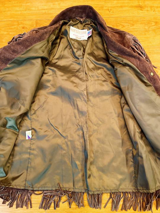 Schott ショット スエード フリンジ ウエスタン ジャケット バイカー42