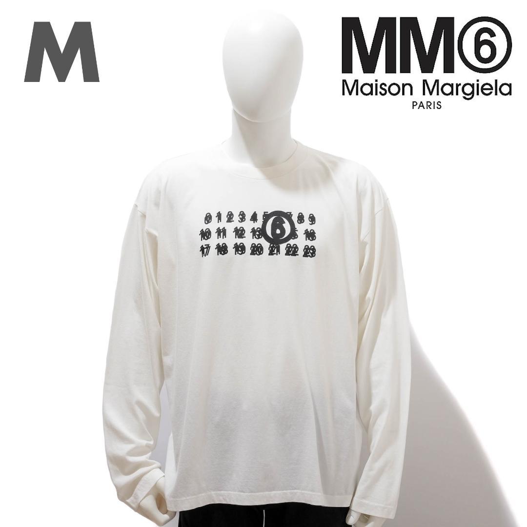 新品 MM6 Maison Margiela ロゴ ロングスリーブシャツ