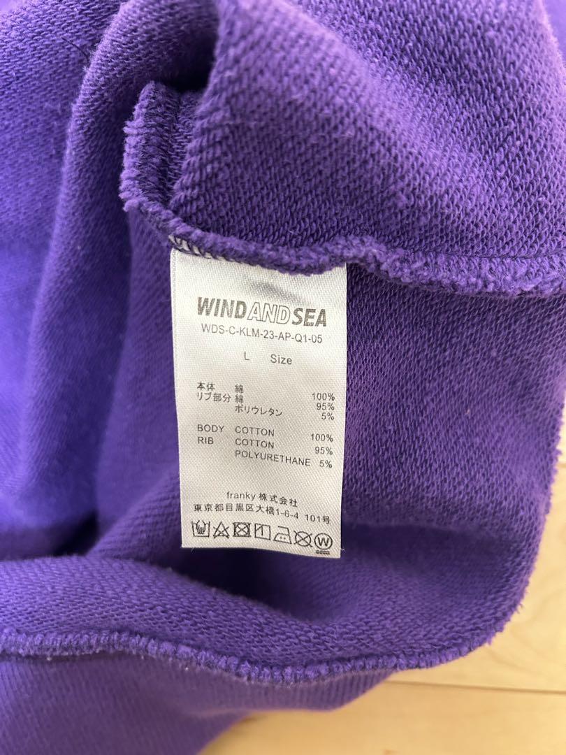 WIND AND SEA KELME スウェット パープル