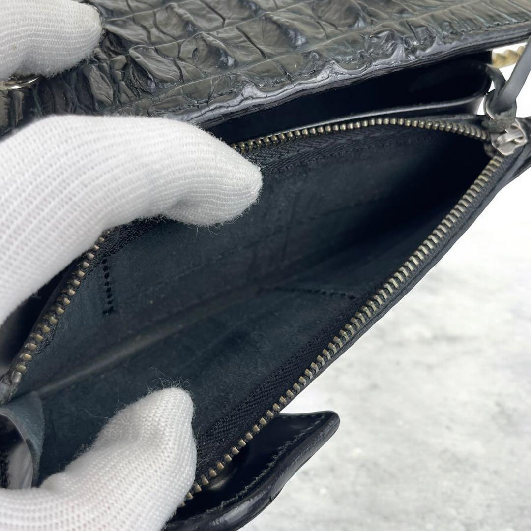 MUD MONKEY バイカーズウォレット クロコダイル ターコイズ チェーン MUD MONKEY バイカーズウォレット クロコダイル ターコイズ チェーン