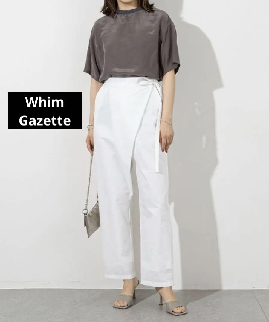 Whim Gazette ハイウエスト　サッカーラップパンツ　未使用訳あり