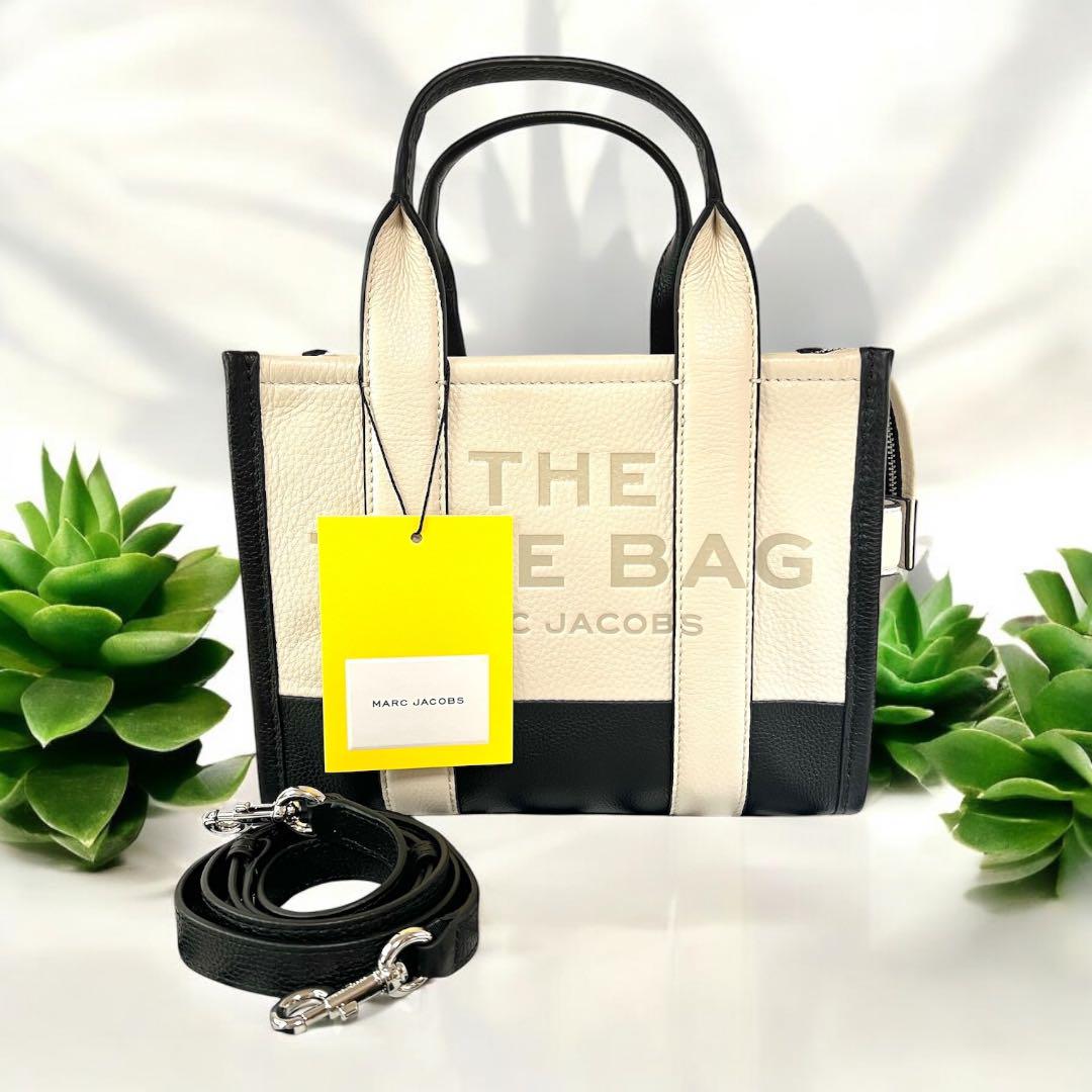 MARC JACOBS レザー ミニ トートバッグIVORY MULTI 112