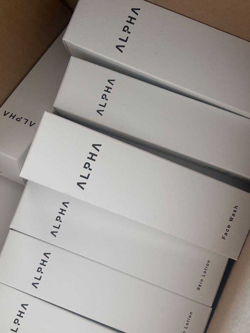 ALPHA 洗顔　化粧水　セット　各7本　facewash skinlotion