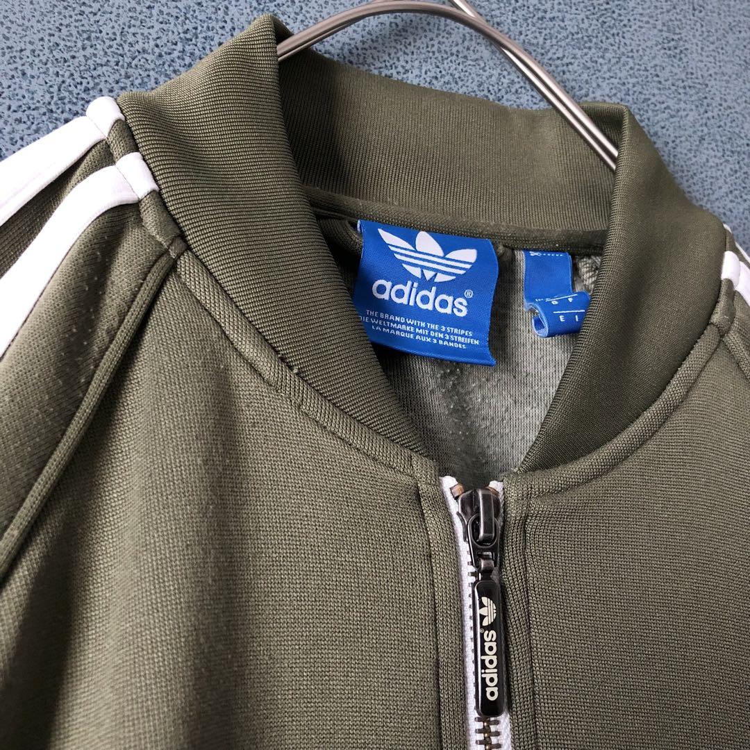 【★adidas×カーキ】抜群の可愛さ L トラックジャケット ジャージ SST