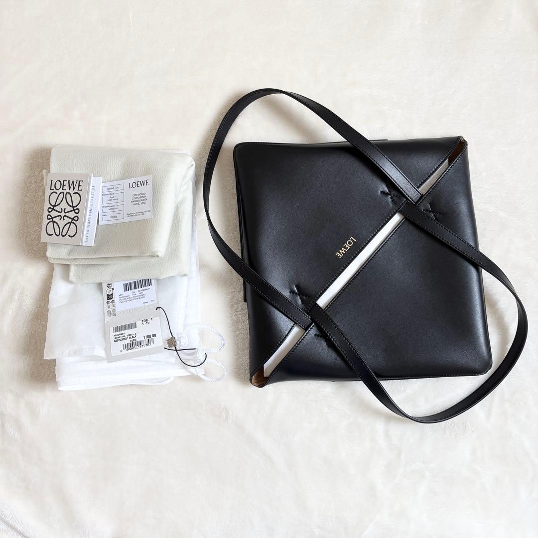 LOEWE パズルフォルドトート ミディアム ブラック