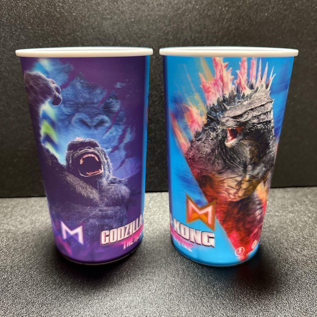 ゴジラxコング 新たなる帝国 3D ドリンクホルダー 2個セットマグカップ・食器