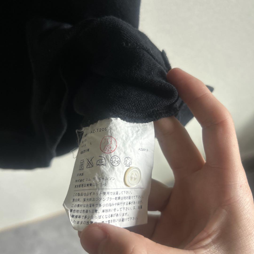 【美品❗️】コムデギャルソン　プレイ　ポロシャツ　ハートロゴ　ブラック　L