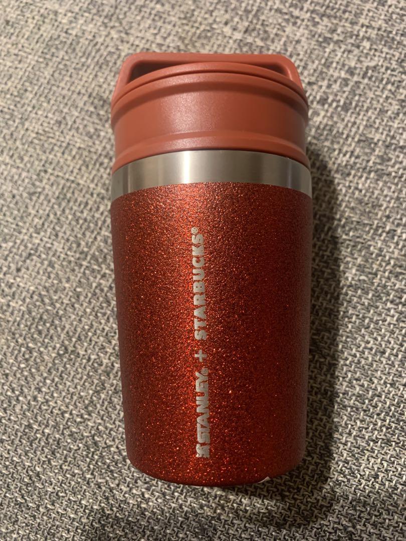 スタバステンレスボトルSTANLEY グリッターレッド236ml