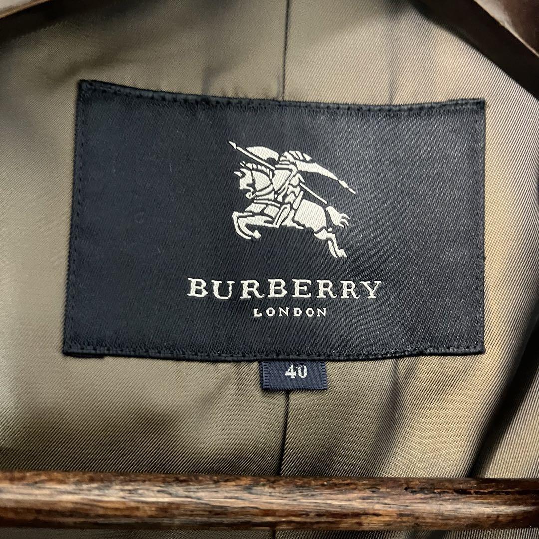 BURBERRY バーバリー ステンカラーコート チェック柄 可愛い 40