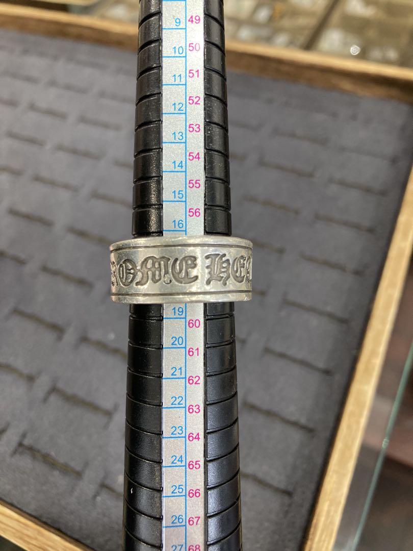 鑑定済み　CHROME HEARTS　スクロールラベル