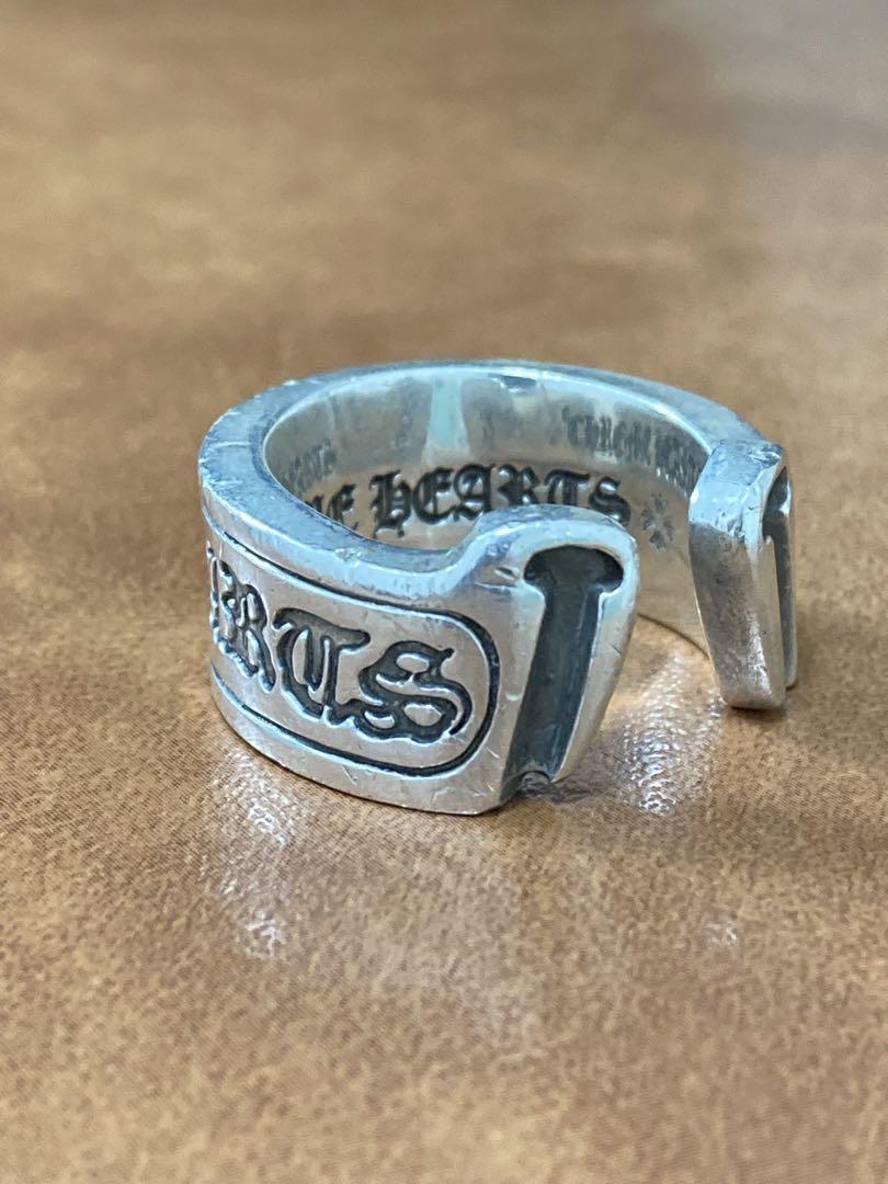 鑑定済み　CHROME HEARTS　スクロールラベル