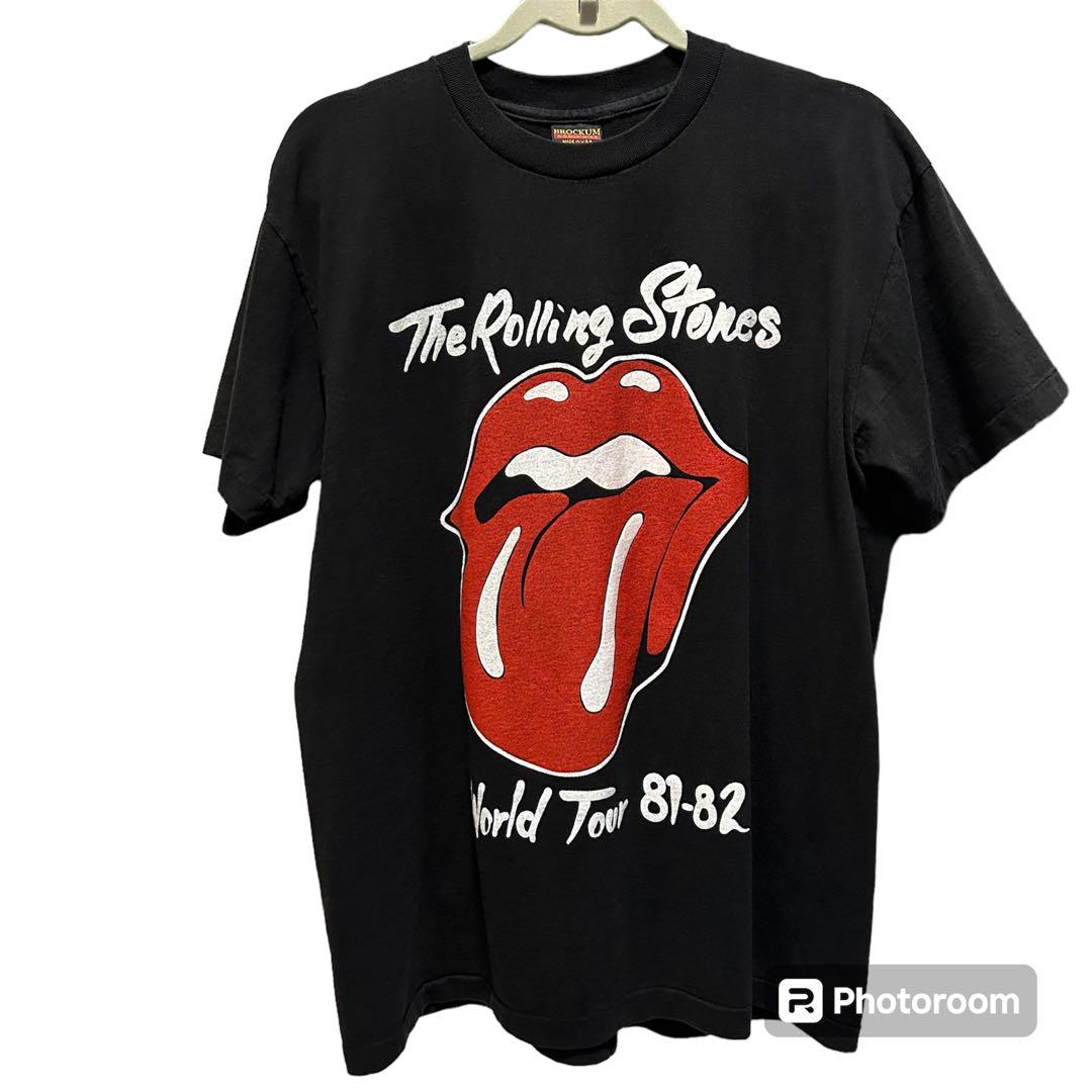 ローリングストーンズ World Tour 81-82 Tシャツ ブラック L