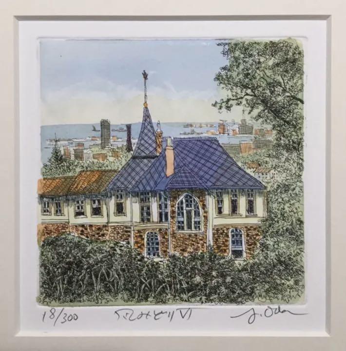 通販新品 絵画・額縁・版画・織田 義郎・新品未使用・風みどりⅥ・神戸 通販新品 絵画・額縁・版画・織田 義郎・新品未使用・風みどりⅥ・神戸