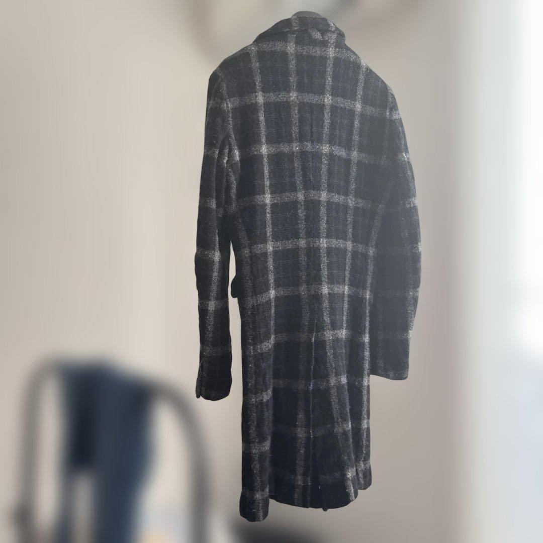 チェック柄チェスターコート チェック柄チェスターコート