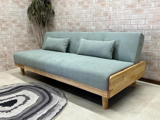 ソファーベッド　ソファ　コーデュロイ　北欧風　新品