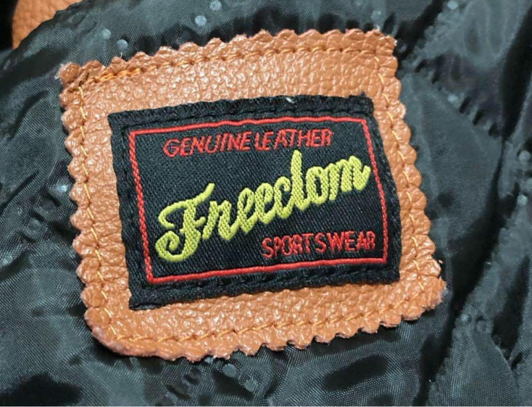 美品 freedom フリーダム レザージャケット 48