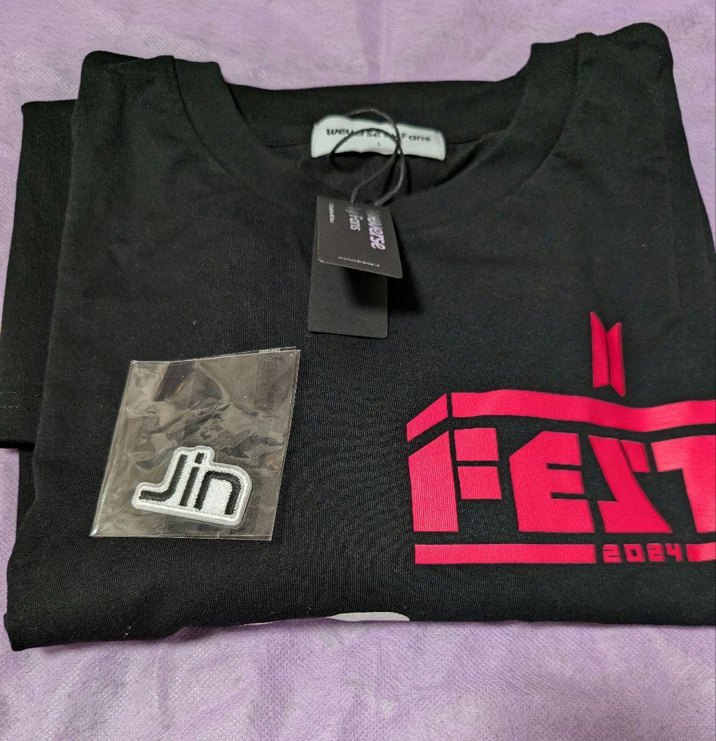 【BTS FESTA】2024 ジンTシャツ　黒L ワッペン付