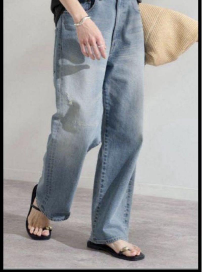 FRAMeWORK 大人気 デニムストレートパンツ　38