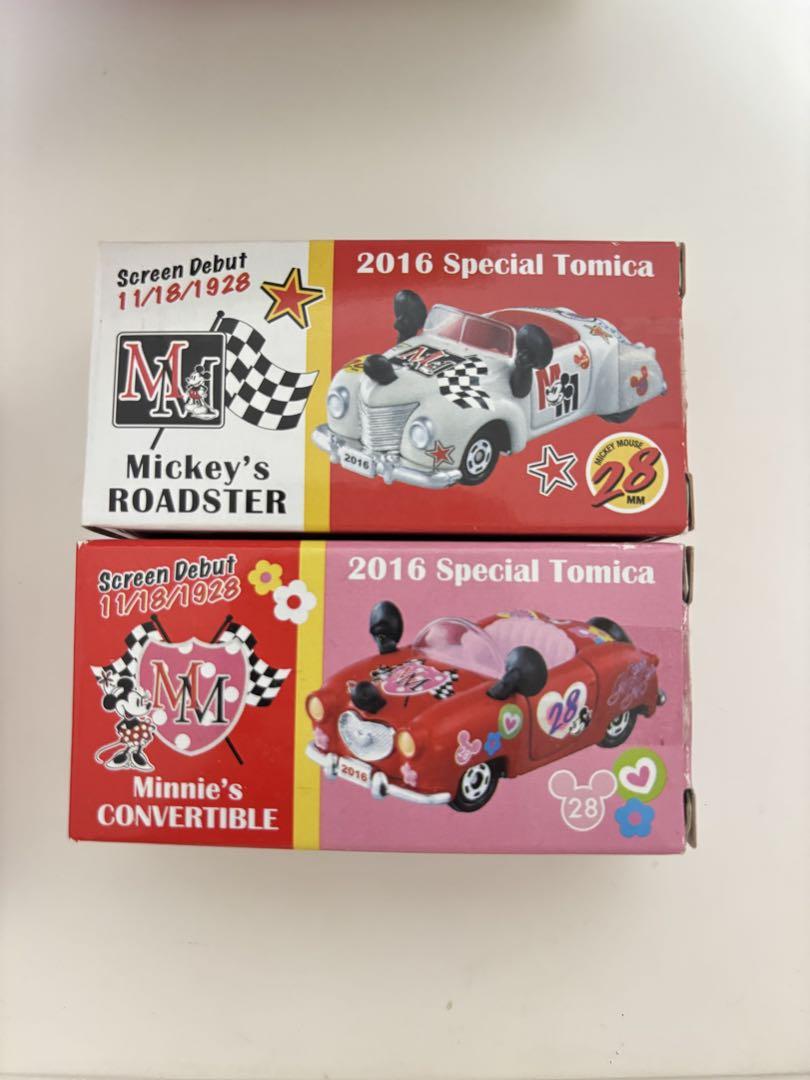 新品未開封TDL ディズニー バースデー トミカ ミッキー ロードスター ミニー トミカ ミッキーのロードスター（ファンタジア）（TDR）東京