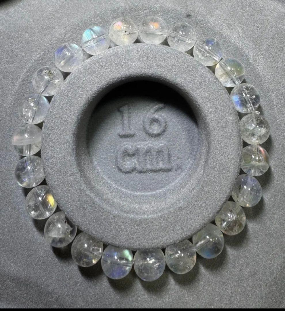 マダガスカル産　レインボームーンストーン　ブレスレット