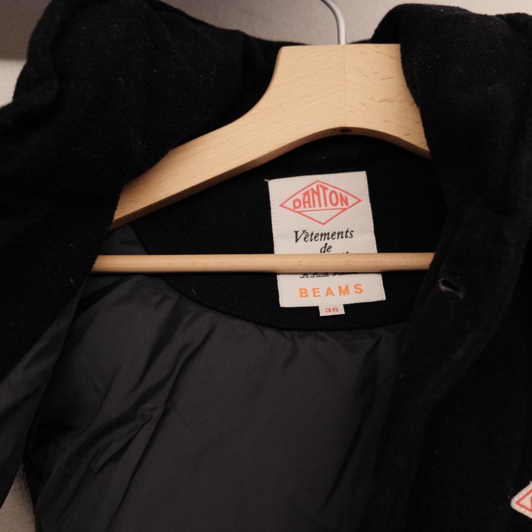 DANTON × BEAMS. ウールモッサ ダウンベスト/ ネイビー / 38