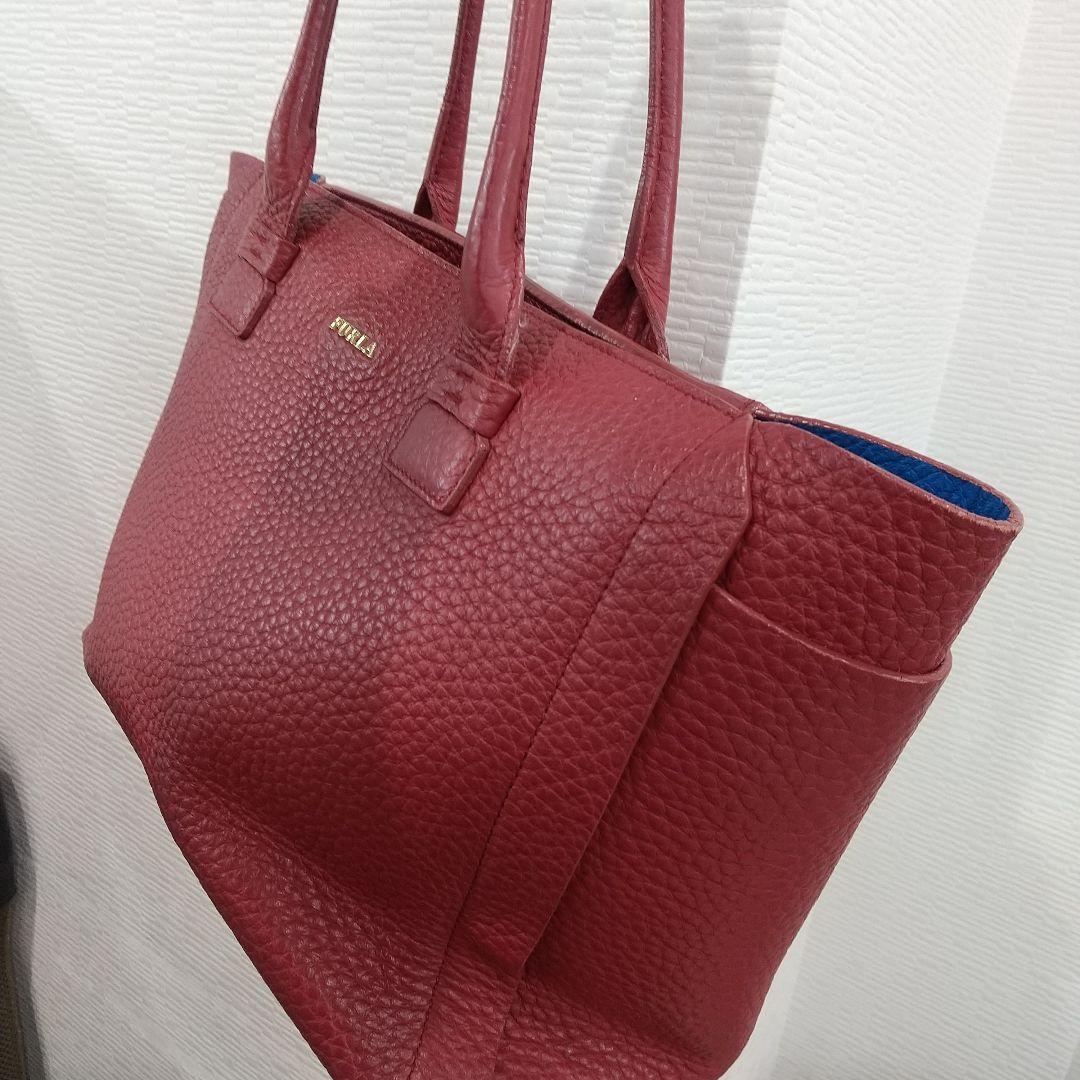 良品 フルラ トートバッグ 赤系