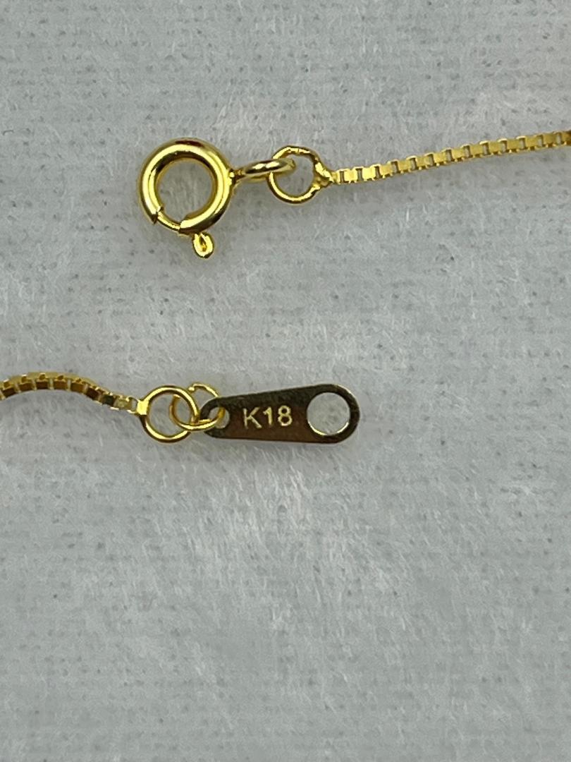 極美品ネックレス 18金 イエロー ゴールドK18 AU750刻印有り