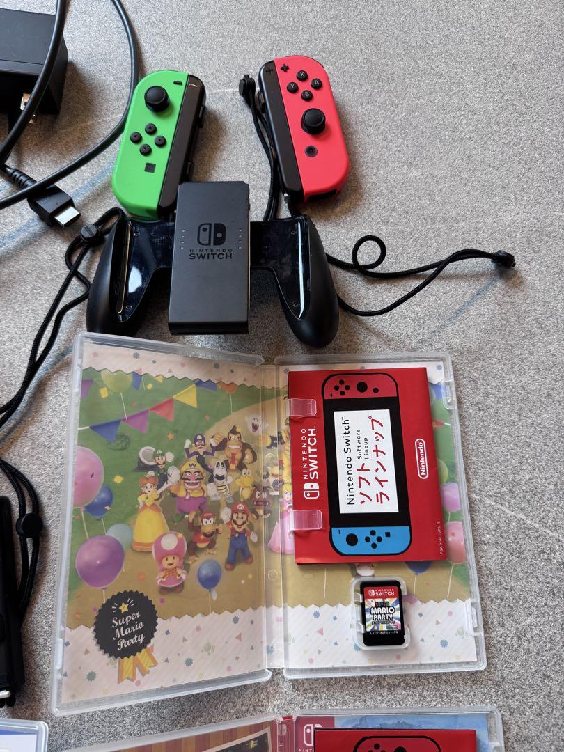 Nintendo Switch 箱無し　人気ソフト4枚付き　動作確認済み
