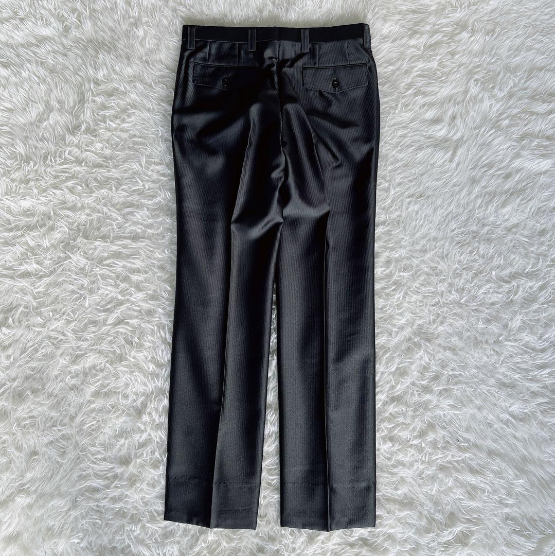 【Ermenegildo Zegna】スーツ グレー 裏地総柄 光沢 2B