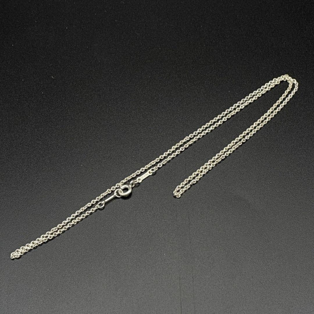 美品✨ティファニー ネックレスチェーンのみ ロゴ 全長45cm 純正 シルバー