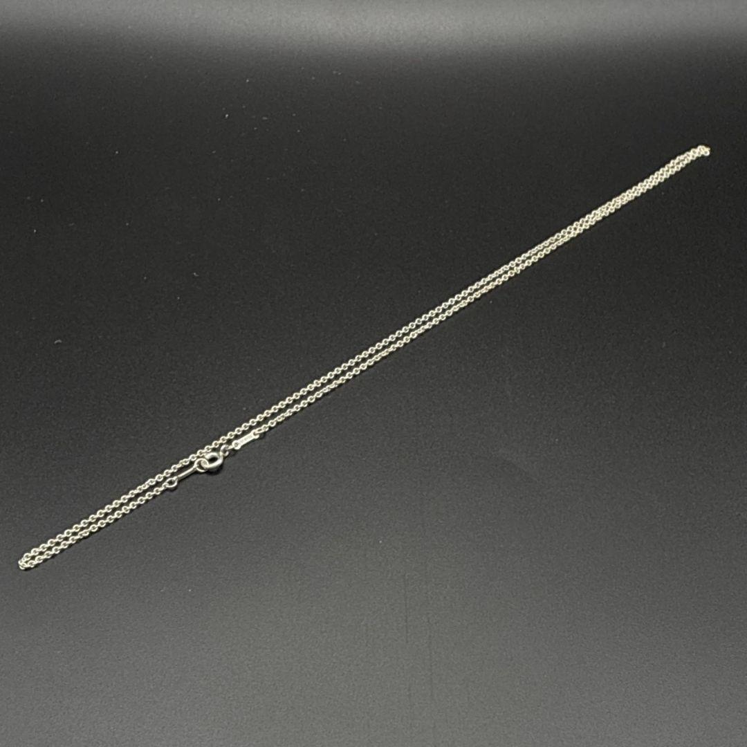 美品✨ティファニー ネックレスチェーンのみ ロゴ 全長45cm 純正 シルバー