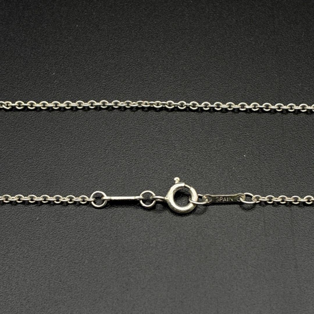 美品✨ティファニー ネックレスチェーンのみ ロゴ 全長45cm 純正 シルバー