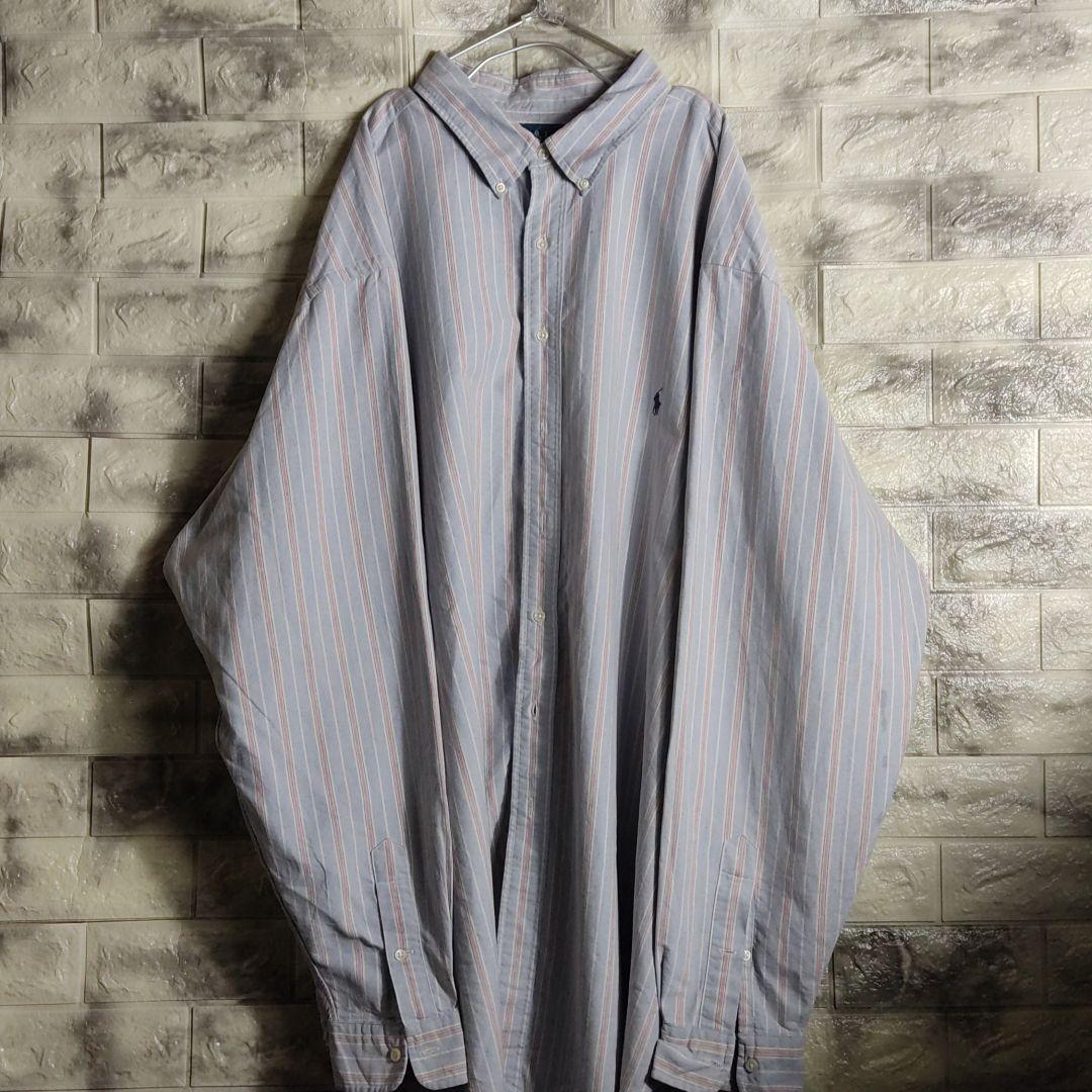 フォローお 超希少 ラルフローレン 超ビッグサイズBDシャツ k4mVn-m86202814034 Ralph Lauren ≍スにお