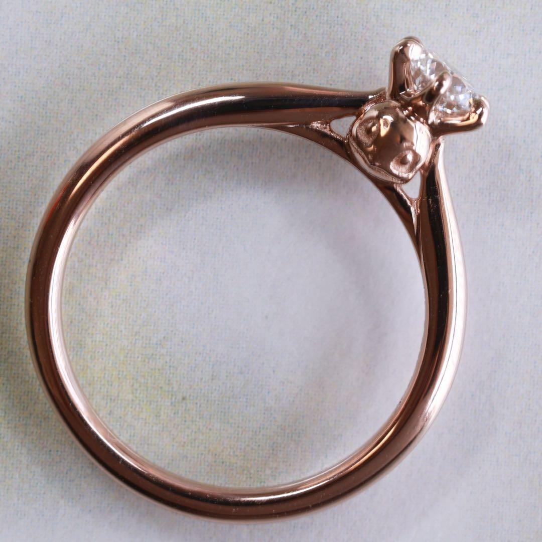 K18 PG Pokemon ポケモン ダイヤモンド 0.27ct リング