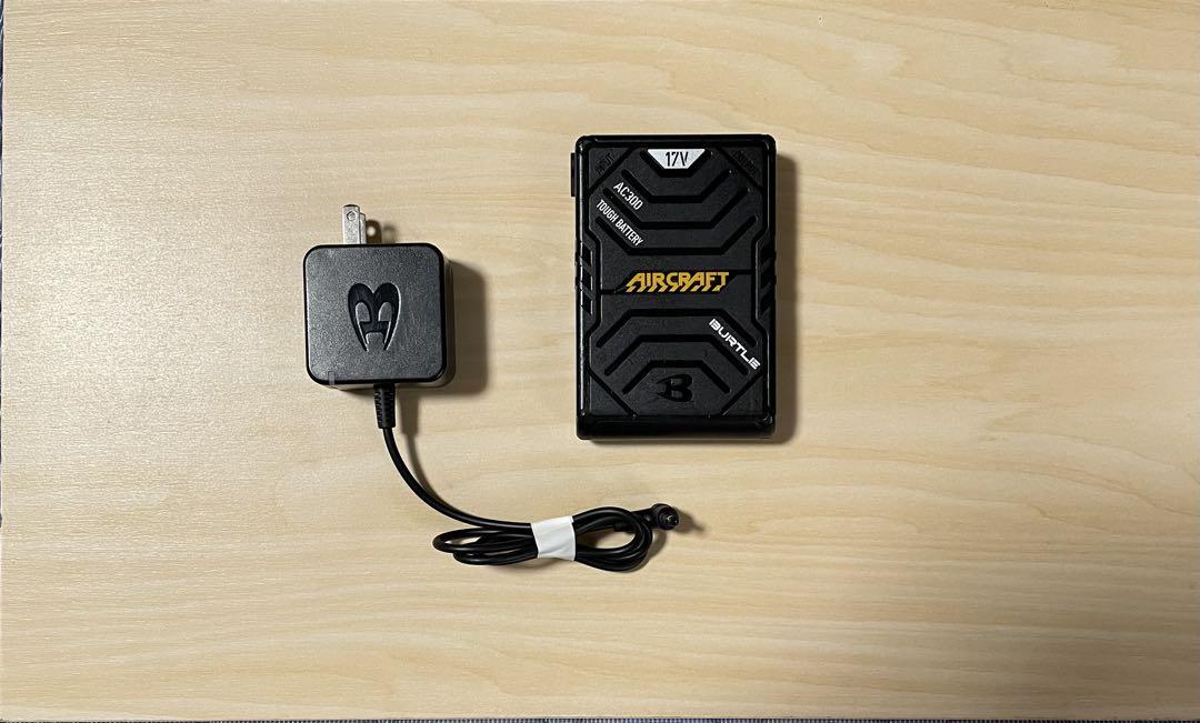 【バートル】　エアークラフト AC 371イエロー•17Vバッテリー•ファン