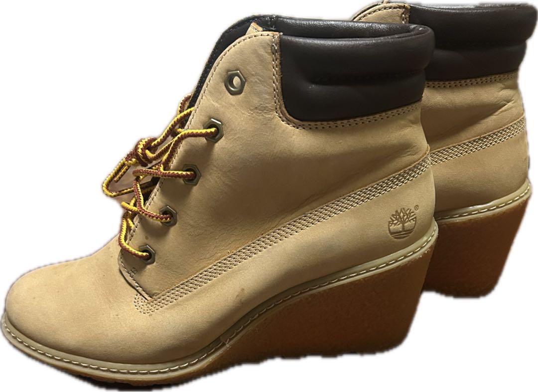 Timberland レースアップ ウェッジブーツ　レディース日本サイズ23