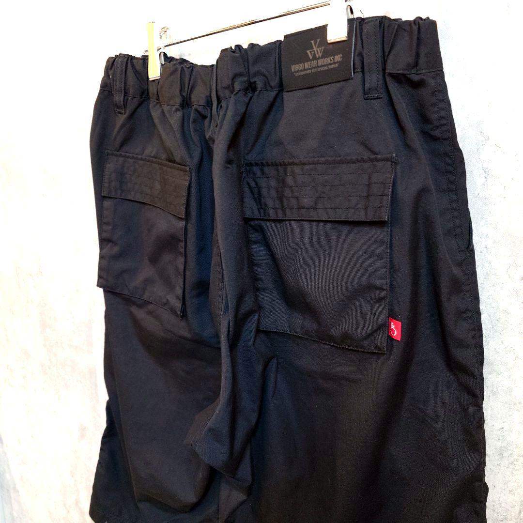 美品）【VIRGO WEAR WORKS INC】3 黒カーゴショートパンツ