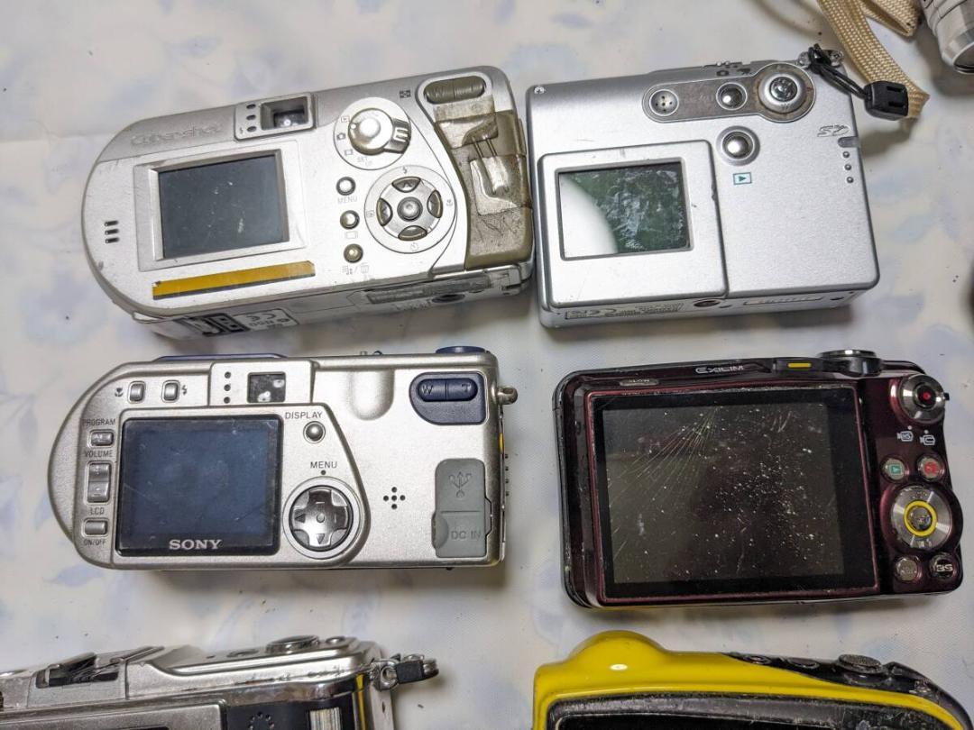 15台まとめ / ジャンク PowerShot COOLPIX Finepix等