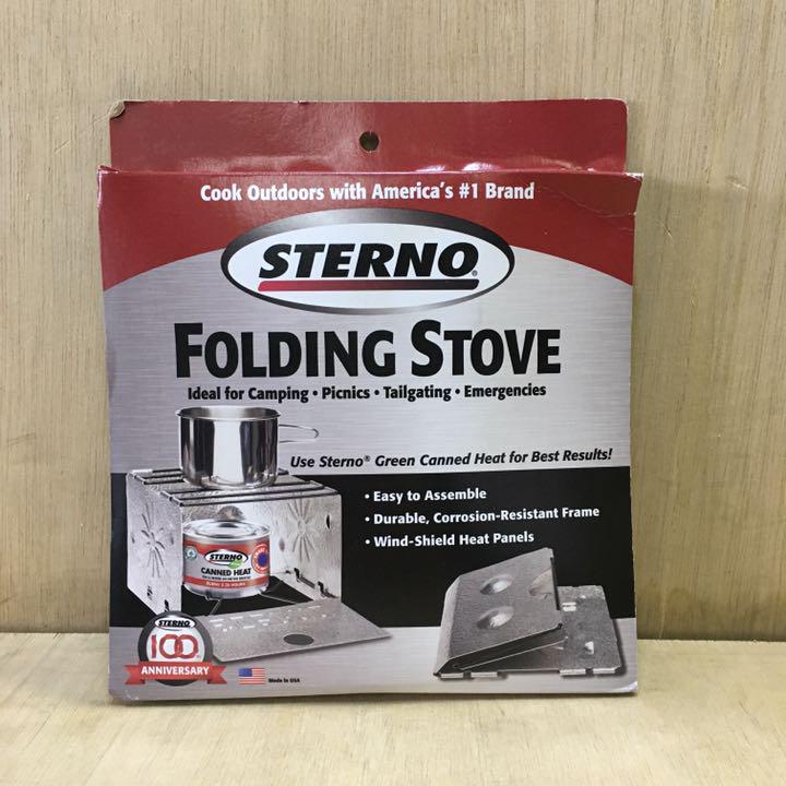 未使用品 STERNO FOLDING STOVE スターノ ストーブ キャンプ