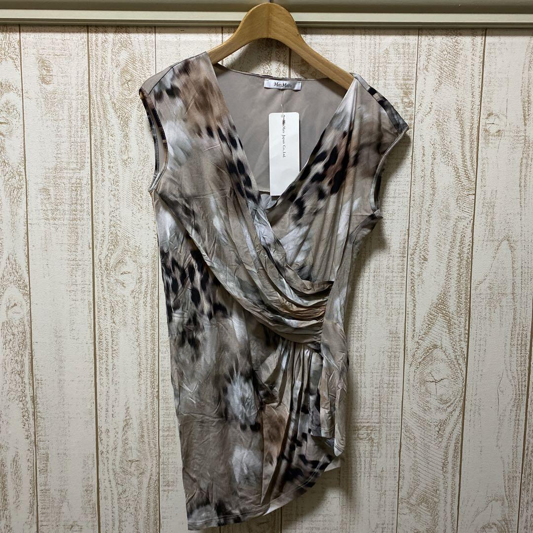 新品 タグ付き MaxMara ドレープカットソー 定価¥42000