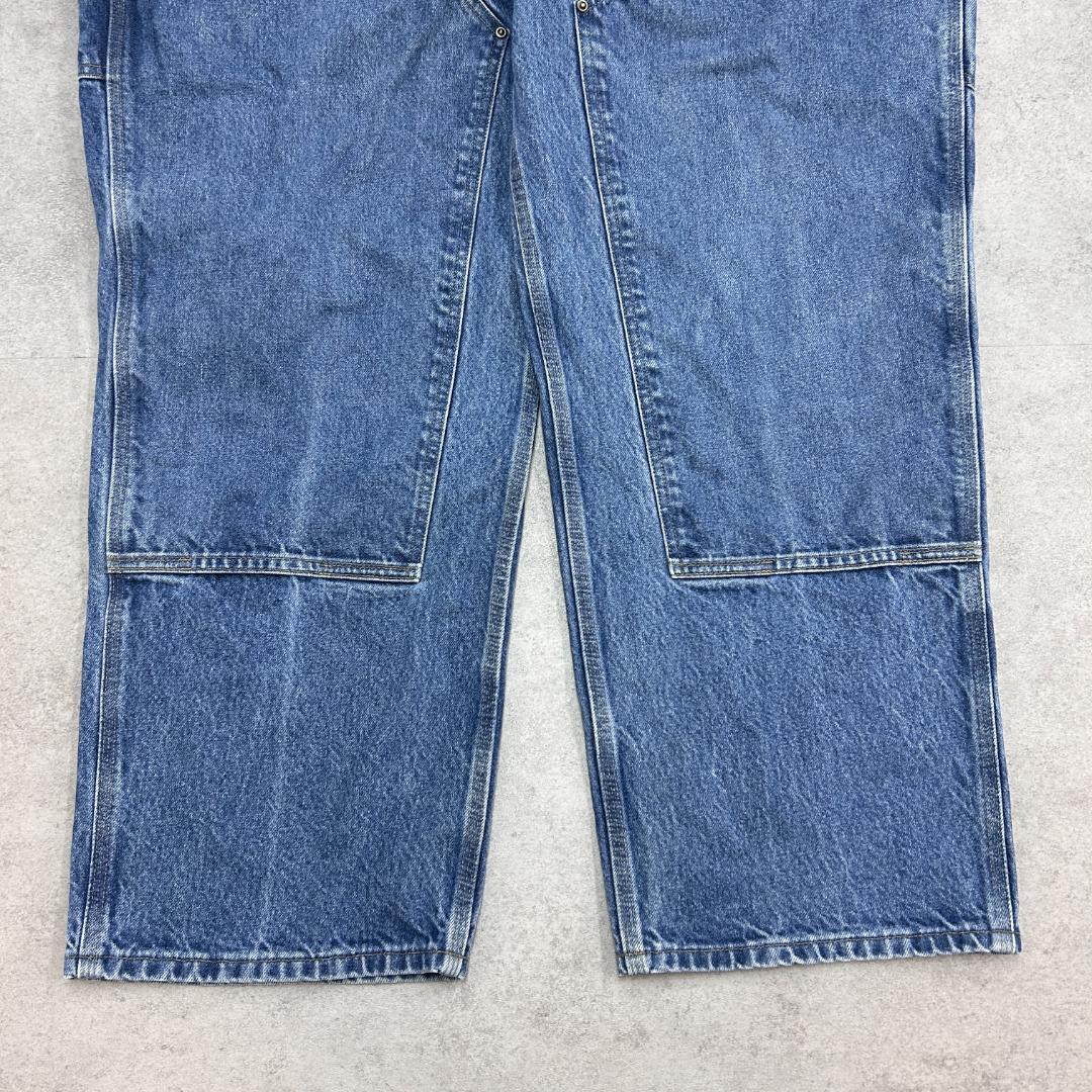 カーハート　ダブルニー　デニムペインターパンツ　古着　青　W42 L30