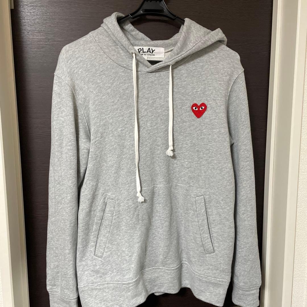 PLAY COMME des GARCONS グレー パーカー LM PLAY COMME des GARCONS