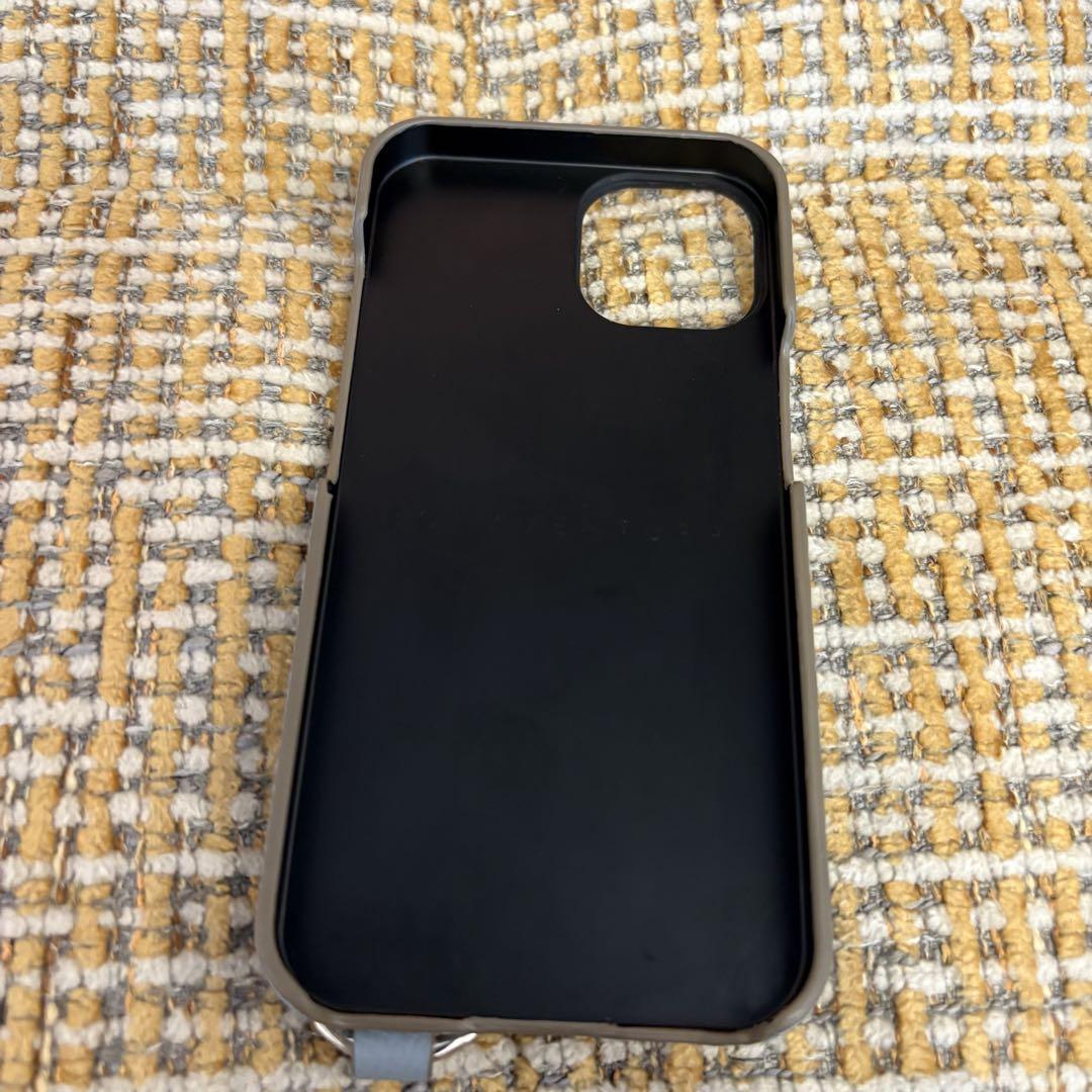 ボナベンチュラ iPhone14ハンドル付きバックカバーケース シュリンクレザー
