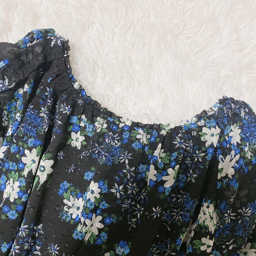 定価27,900 Desigual デシグアル 花柄スイスドットミディワンピース