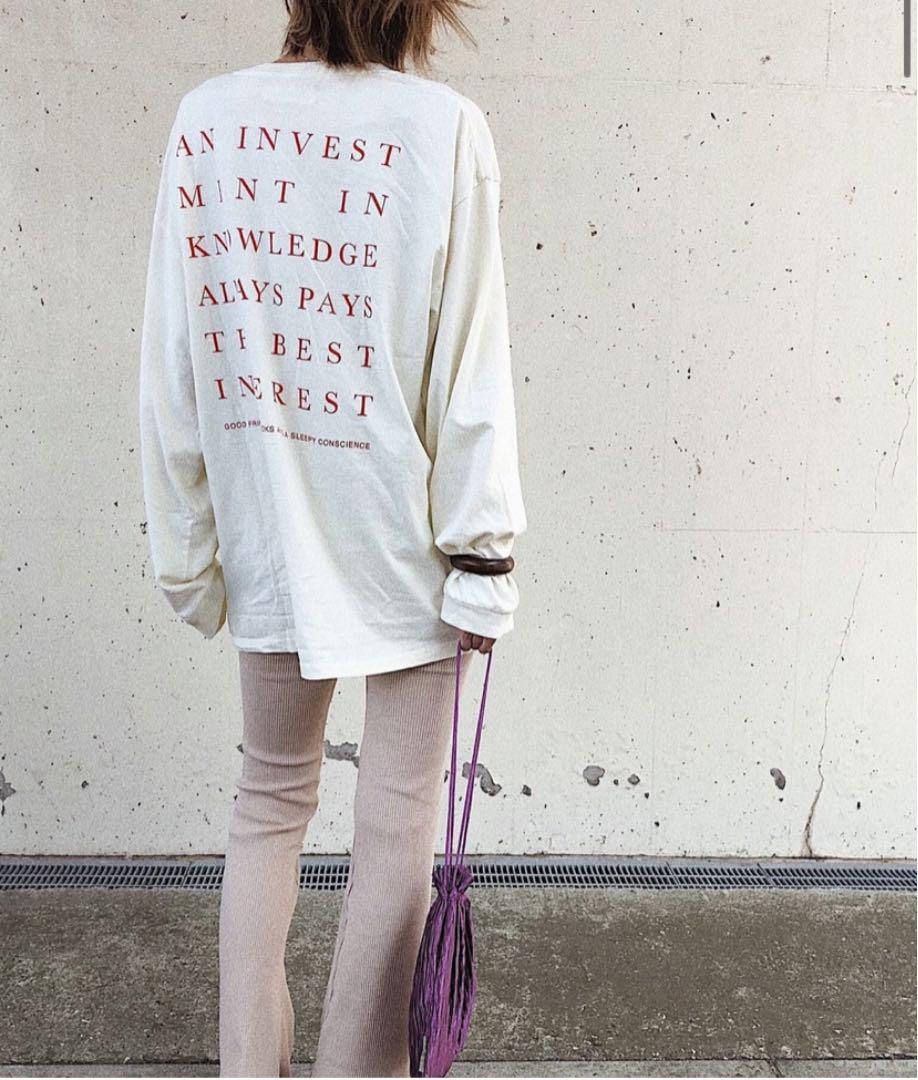 大人気お得 TODAYFUL Backprint Long T-shirt 3jU1d-m86224839949 大得価限定SALE