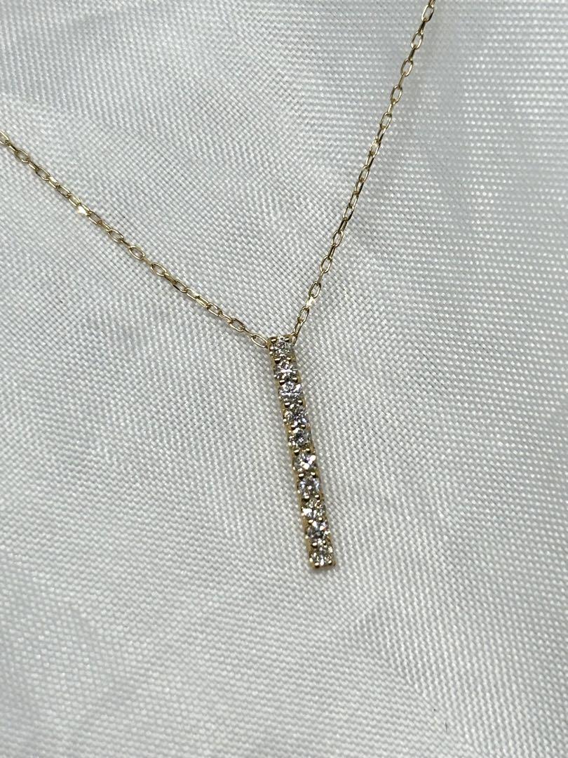首元美人★無色透明高品質★K18ダイヤモンドネックレス18金ダイヤネックレス