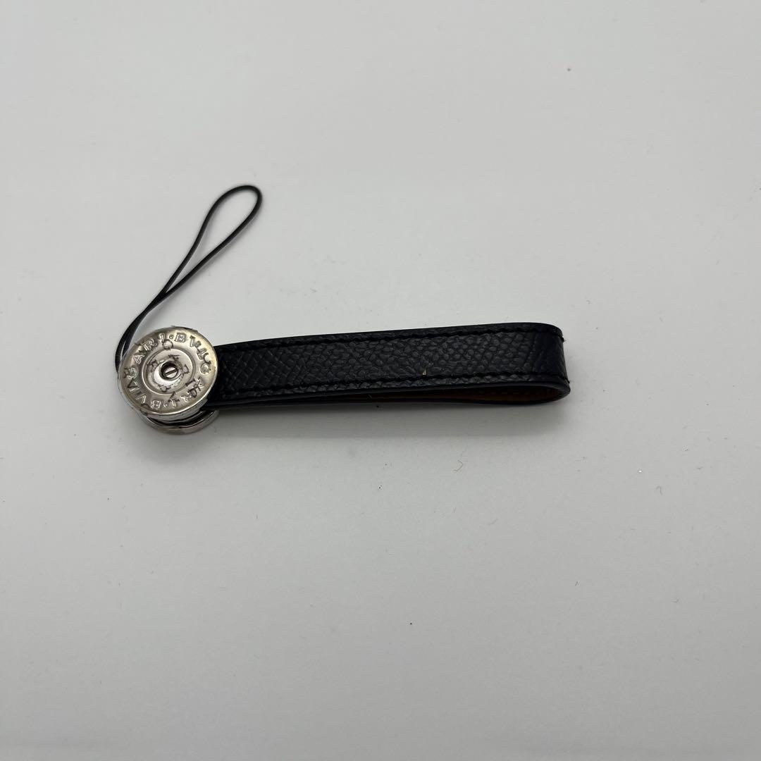 良品 ◎ ブルガリ キーホルダー ブラック A0301019