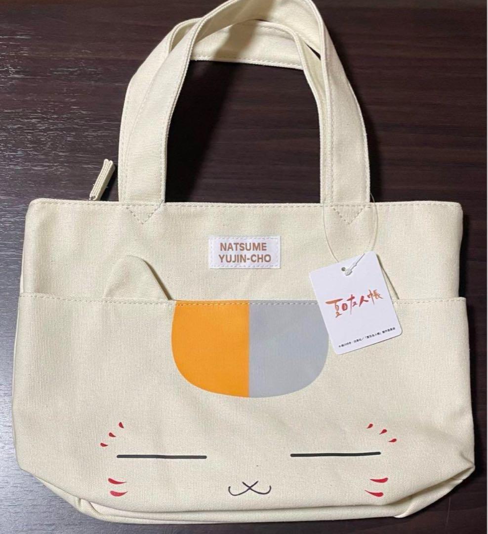夏目友人帳 しまむら ニャンコ先生 ミニトートバック ランチトート ホワイト2