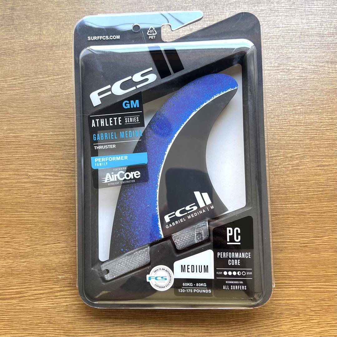 FCS2 FCS fin フィン Mサイズ GM ガブリエル メディーナ 青